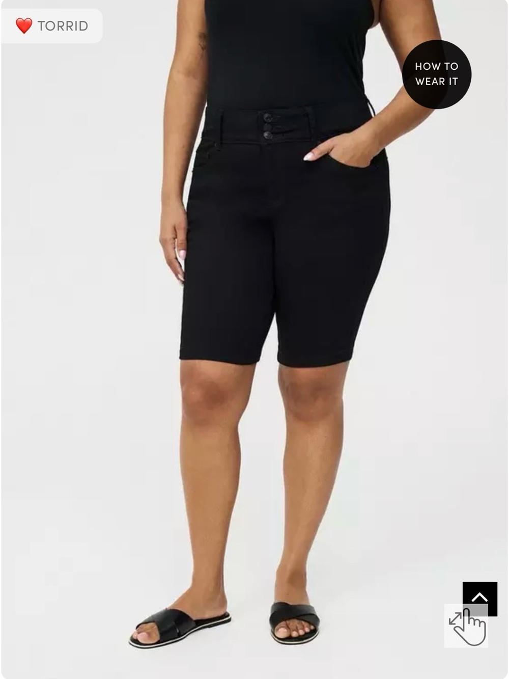 🆕 Torrid  11'' Jegging Bermuda High-Rise Super Soft Shorts size 18